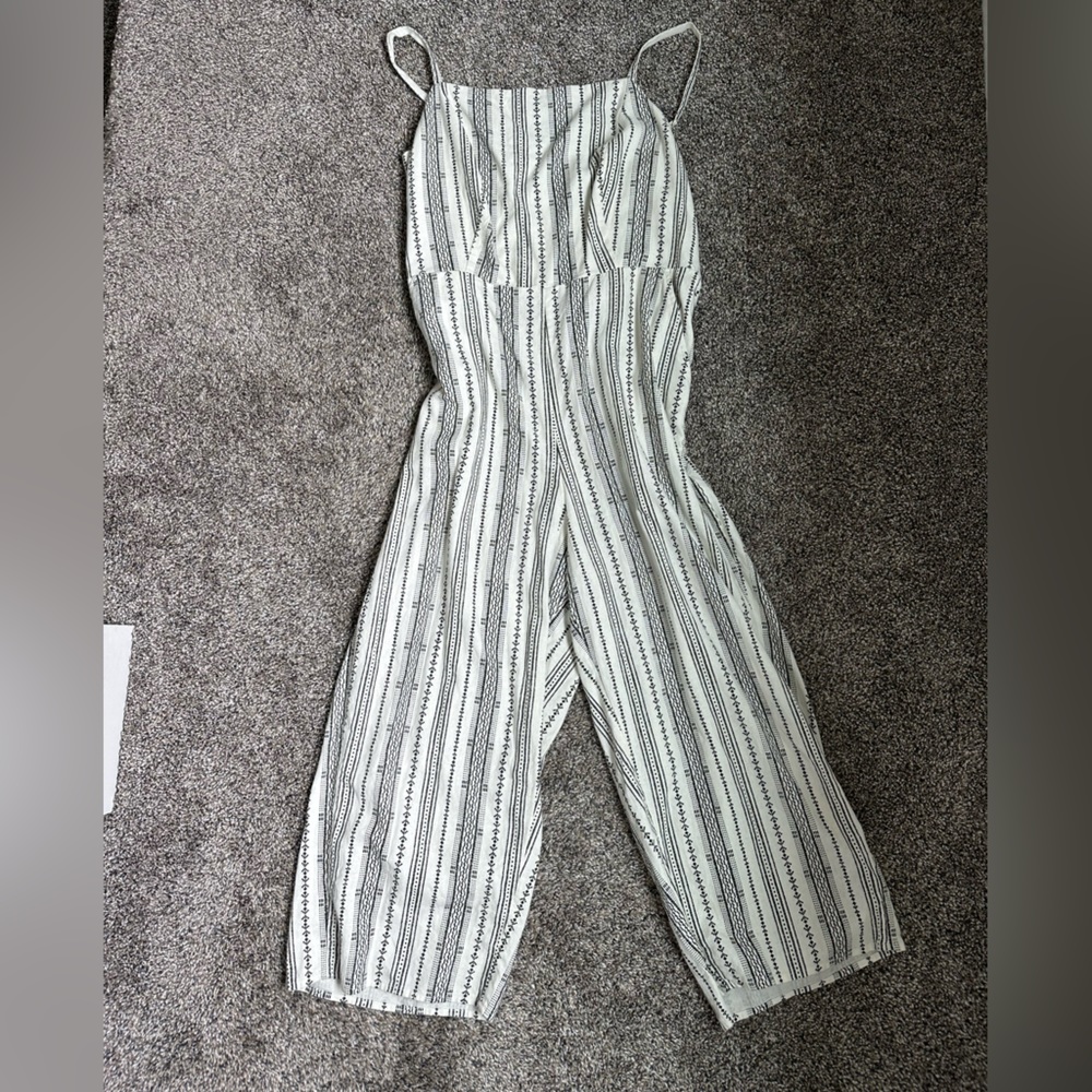 Black and White patterned jumpsuit